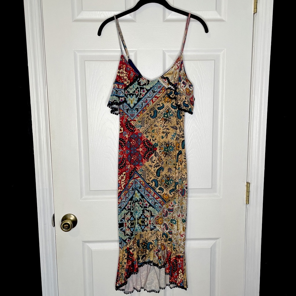 Stretchy printed dress